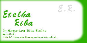 etelka riba business card